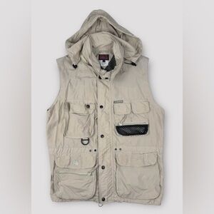 VTG Utility Vest Beige M Nylon Hooded Travel Fishing Outdoors
Hunting Granola